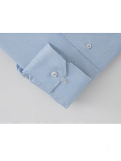 Light Blue Plain, Elite Edition, Spread Collar Men’s Designer Formal Shirt (FS-213)