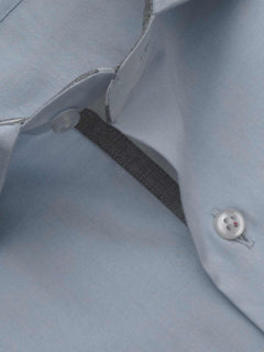 Sky Blue Plain, Elite Edition, French Collar Men’s Designer Formal Shirt (FS-216)