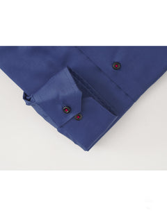 Royal Blue Plain, Elite Edition, Spread Collar Men’s Designer Formal Shirt (FS-220)