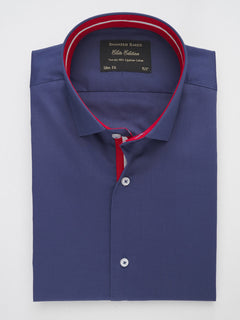 Royal Blue Plain, Elite Edition, Spread Collar Men’s Designer Formal Shirt (FS-223)