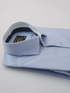 Sky Blue Self, Elite Edition, French Collar Men’s Designer Formal Shirt (FS-224)