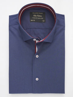 Royal Blue Plain, Elite Edition, Spread Collar Men’s Designer Formal Shirt (FS-226)