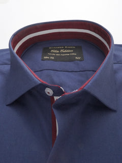 Royal Blue Plain, Elite Edition, Spread Collar Men’s Designer Formal Shirt (FS-226)