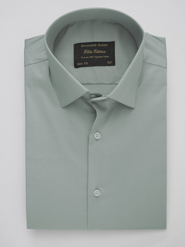 Grey Plain, Elite Edition, French Collar Men’s Formal Shirt (FS-235)