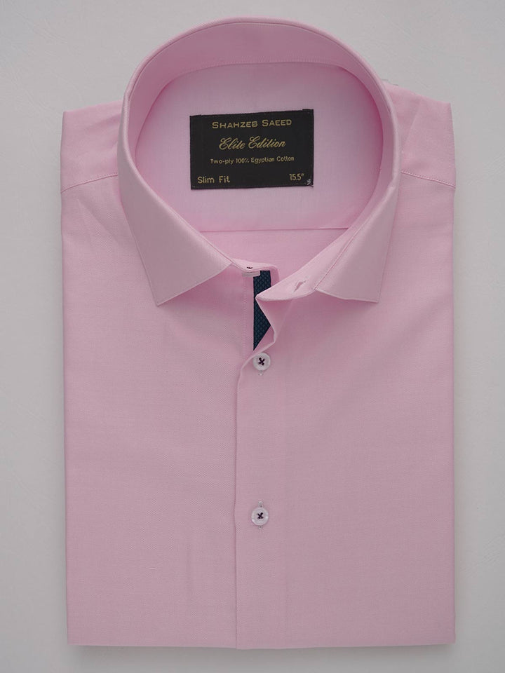 Light Pink Plain, Elite Edition, French Collar Men’s Designer Formal Shirt (FS-245)