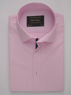 Light Pink Plain, Elite Edition, French Collar Men’s Designer Formal Shirt (FS-245)