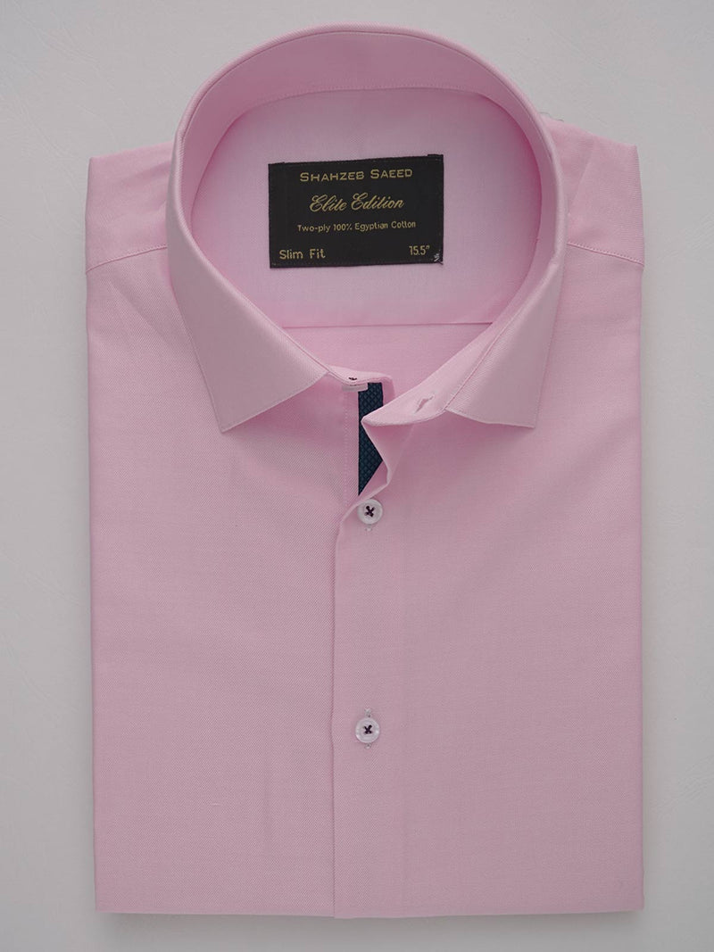 Light Pink Plain, Elite Edition, French Collar Men’s Designer Formal Shirt (FS-245)