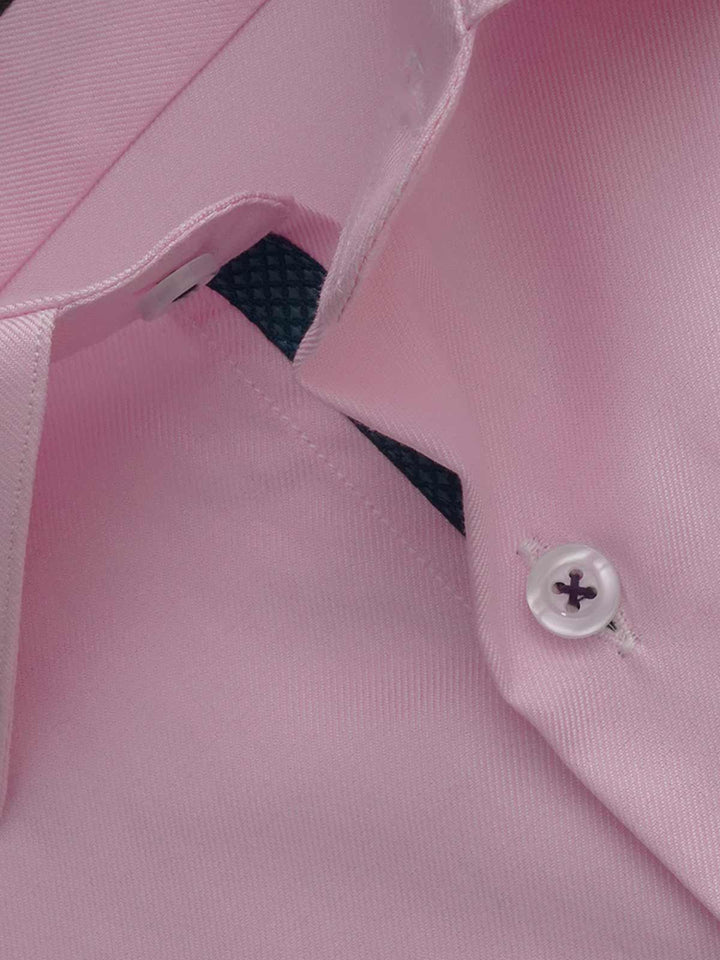 Light Pink Plain, Elite Edition, French Collar Men’s Designer Formal Shirt (FS-245)