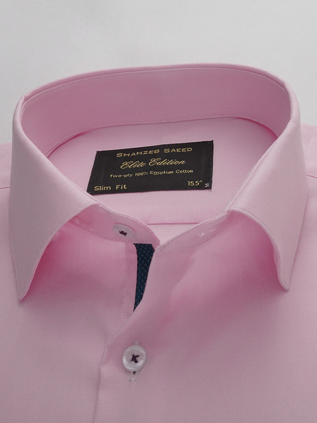 Light Pink Plain, Elite Edition, French Collar Men’s Designer Formal Shirt (FS-245)