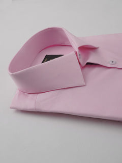 Light Pink Plain, Elite Edition, French Collar Men’s Designer Formal Shirt (FS-245)