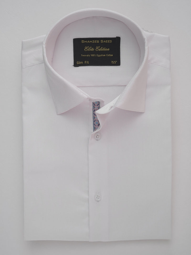 Baby Pink Self, Elite Edition, French Collar Men’s Designer Formal Shirt (FS-246)