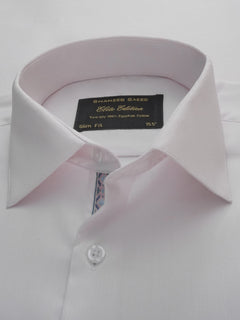 Baby Pink Self, Elite Edition, French Collar Men’s Designer Formal Shirt (FS-246)