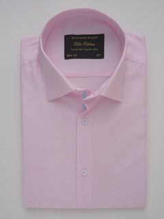 Light Pink Self, Elite Edition, French Collar Men’s Designer Formal Shirt (FS-249)