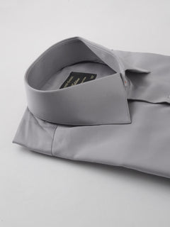 Grey Plain, Elite Edition, French Collar Men’s Designer Formal Shirt (FS-250)