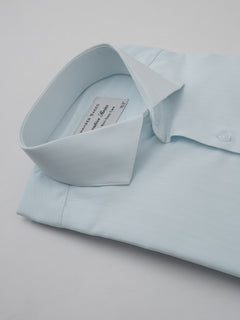 Light Blue & White Self Striped, Executive Series, Cutaway Collar Men’s Formal Shirt (FS-267)