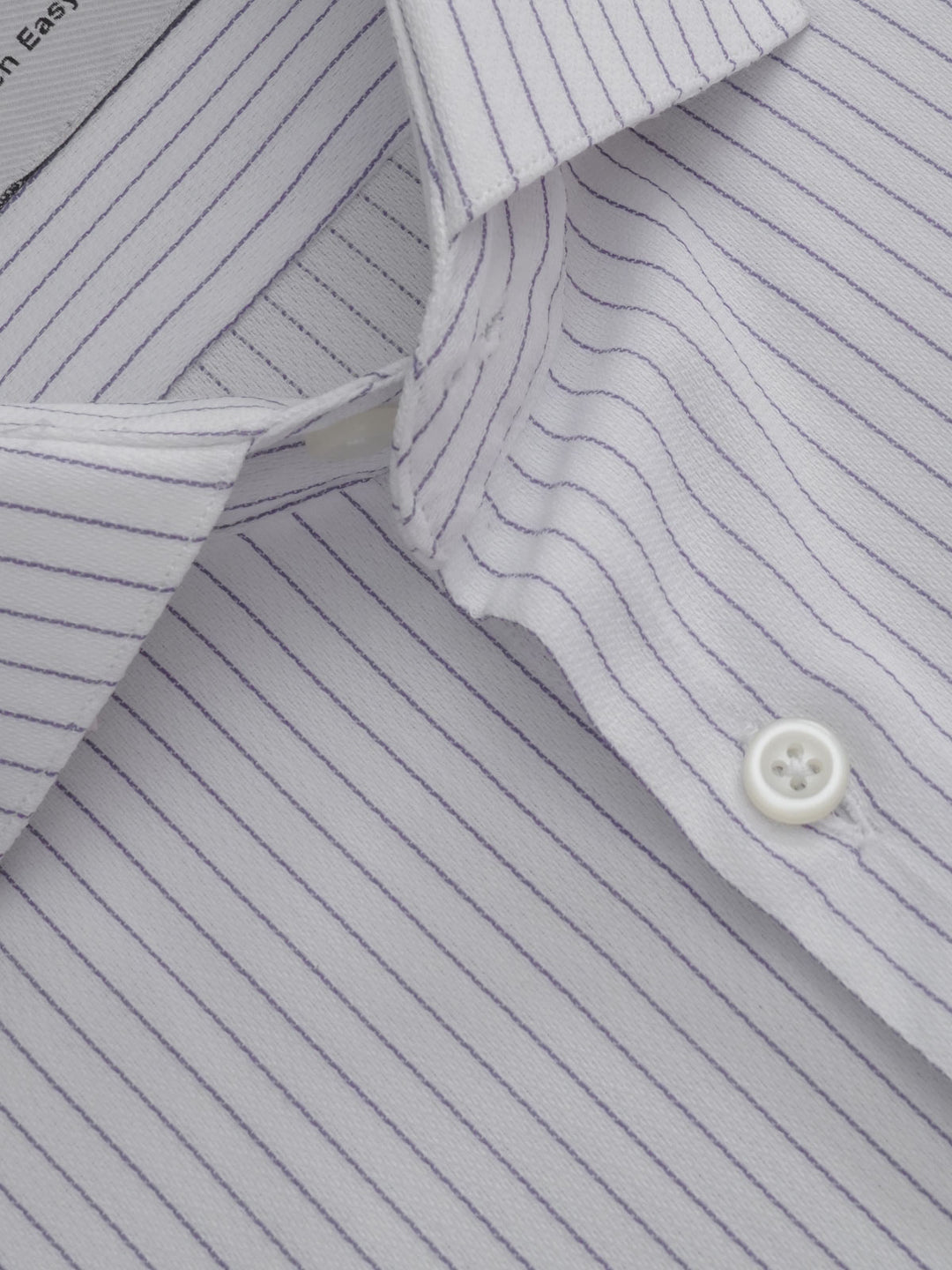 White & Purple Striped, Executive Series, Cutaway Collar Men’s Formal Shirt (FS-276)