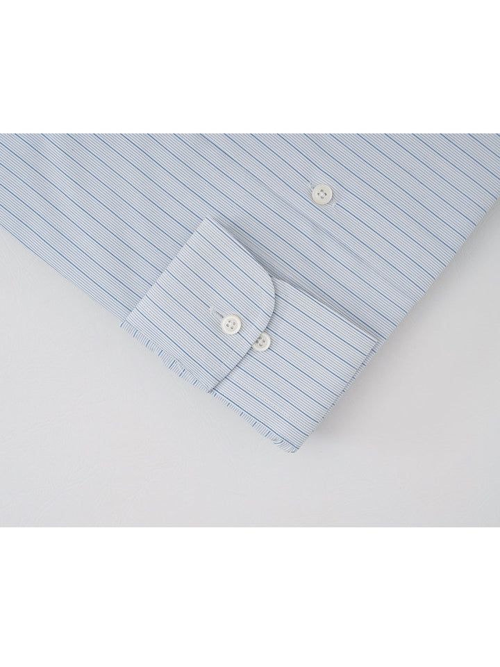 Light Blue Striped, Executive Series, Cutaway Collar Men’s Formal Shirt (FS-278)