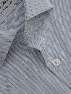 Light Blue Striped, Executive Series, Cutaway Collar Men’s Formal Shirt (FS-278)