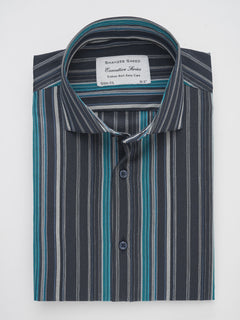 Multi Color Striped, Executive Series, Cutaway Collar Men’s Formal Shirt (FS-283)