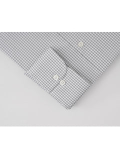 Grey Micro Checkered, Executive Series, Cutaway Collar Men’s Formal Shirt (FS-286)