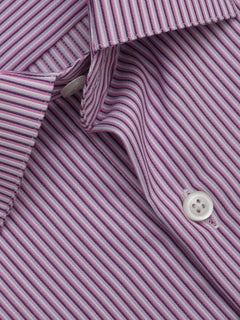 Pink Striped, Elite Edition, French Collar Men’s Formal Shirt (FS-293)