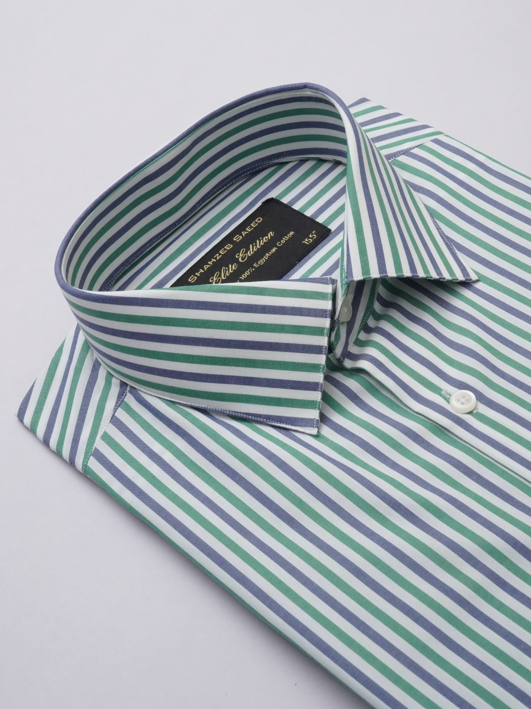 Multi Color Striped, Elite Edition, French Collar Men’s Formal Shirt (FS-296)