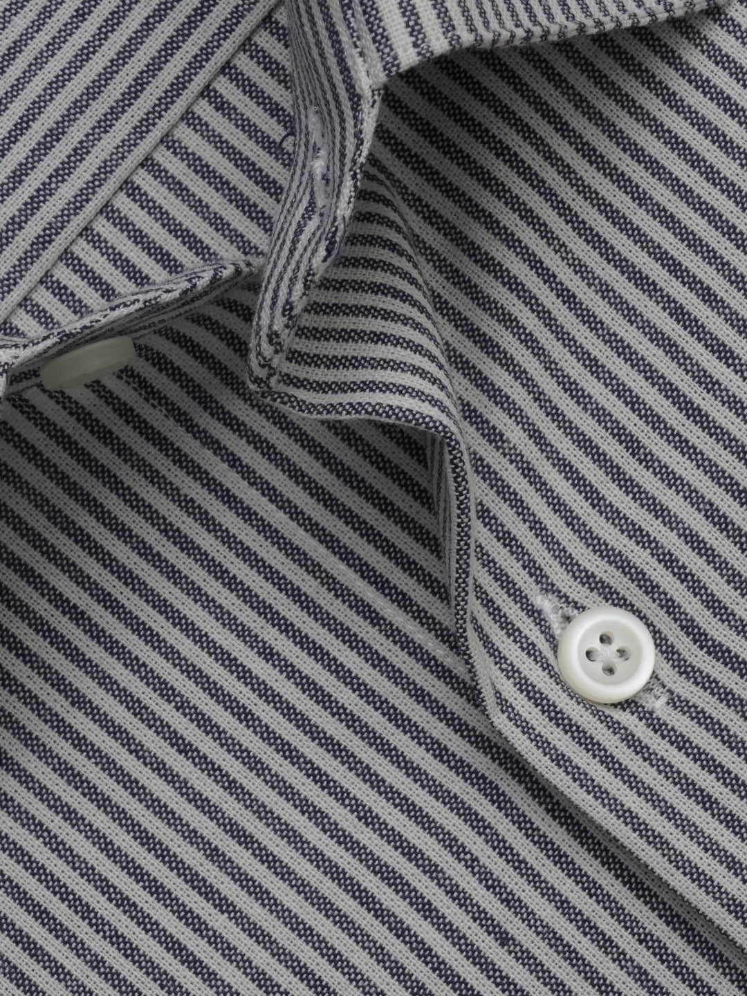 Grey & White Striped, Elite Edition, French Collar Men’s Formal Shirt (FS-297)