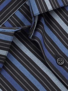 Multi Color Striped, Elite Edition, French Collar Men’s Formal Shirt (FS-302)