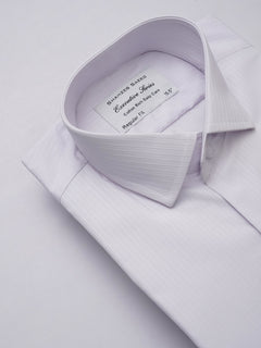 Light Purple Self Striped, Executive Series, French Collar Men’s Formal Shirt (FS-306)