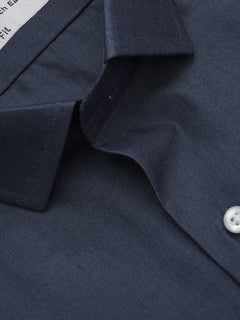 Dark Blue Self, Executive Series, Spread Collar Men’s Formal Shirt (FS-314)