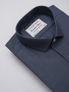 Dark Blue Self, Executive Series, Spread Collar Men’s Formal Shirt (FS-314)