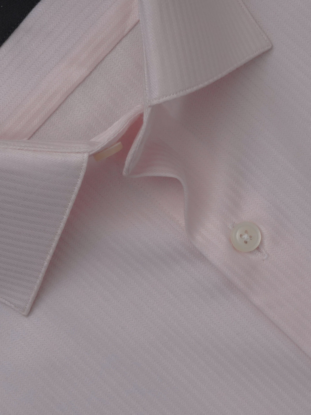 Baby Pink Self Striped, Elite Edition, French Collar Men’s Formal Shirt (FS-317)