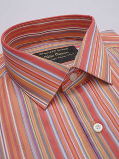 Multi Color Striped, Elite Edition, French Collar Men’s Formal Shirt (FS-319)