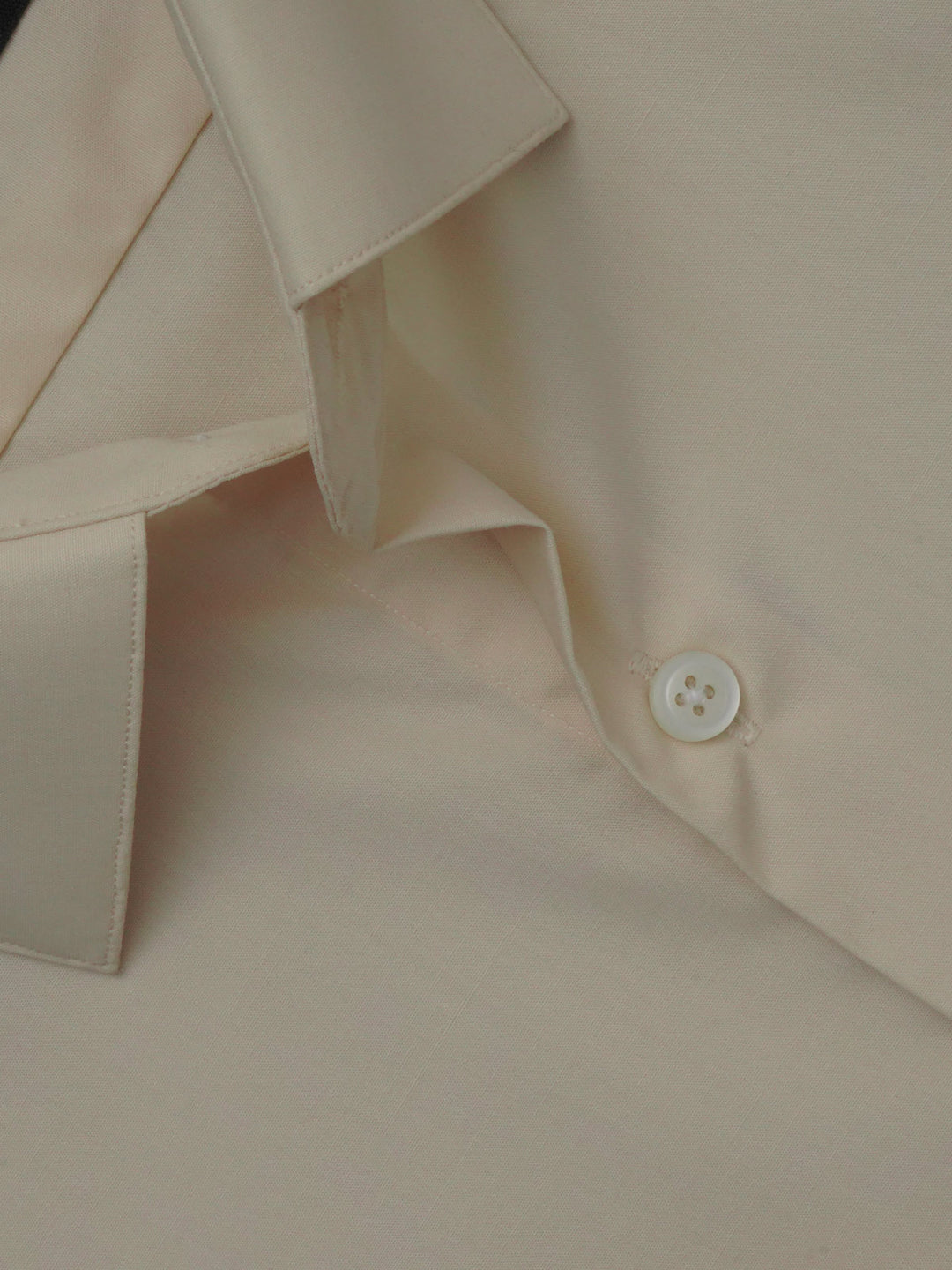 Cream Plain, Elite Edition, French Collar Men’s Formal Shirt (FS-326)