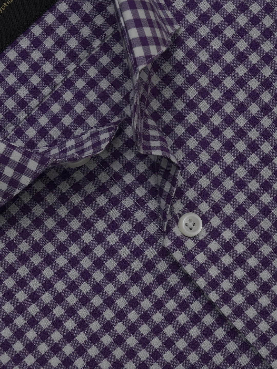 Purple & White Micro Checkered, Elite Edition, Cutaway Collar Men’s Formal Shirt (FS-334)