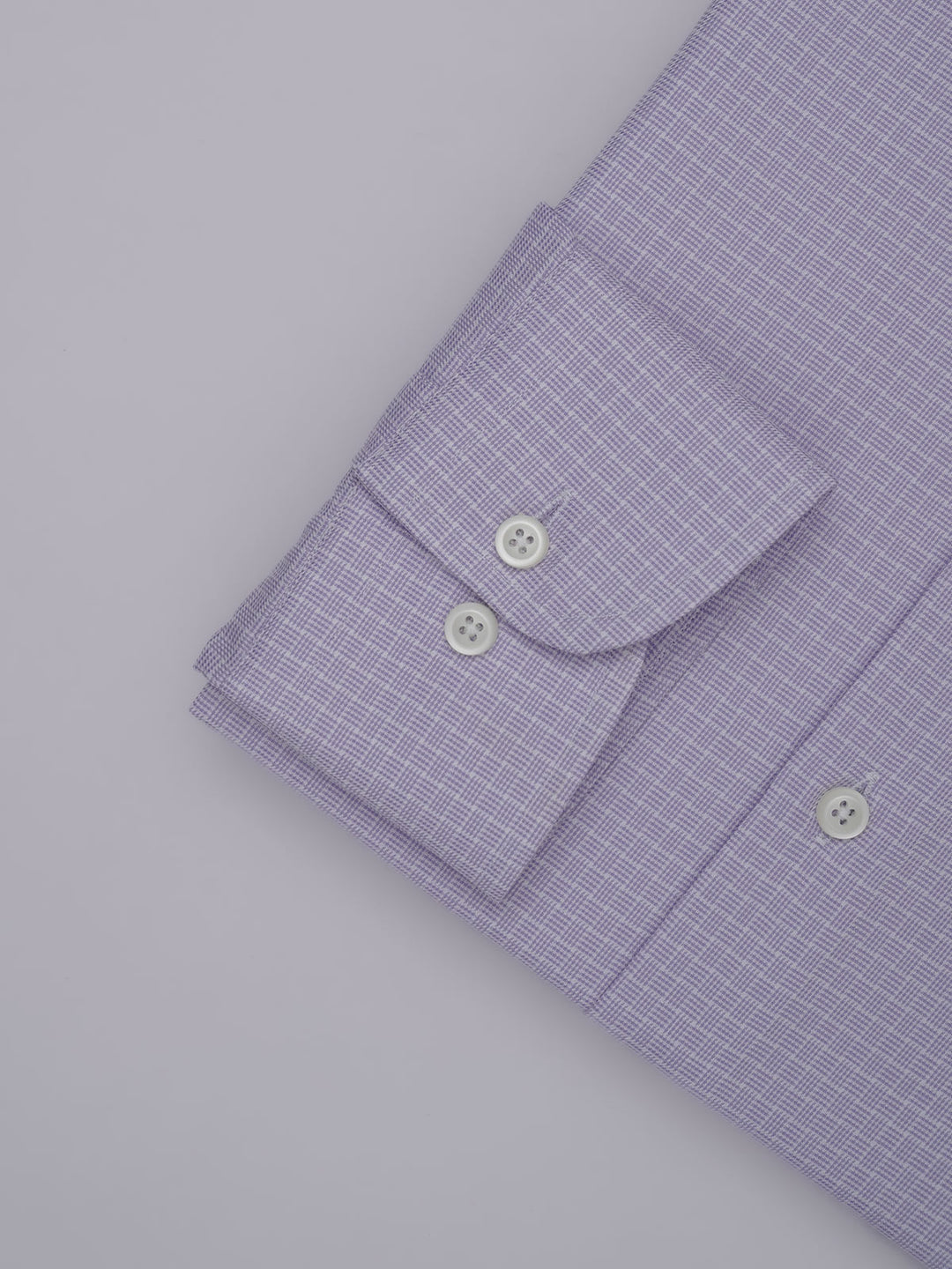 Light Purple Self Checkered, Elite Edition, Cutaway Collar Men’s Formal Shirt (FS-341)