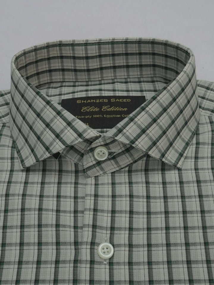 Multi Color Self Checkered, Elite Edition, Cutaway Collar Men’s Formal Shirt (FS-346)