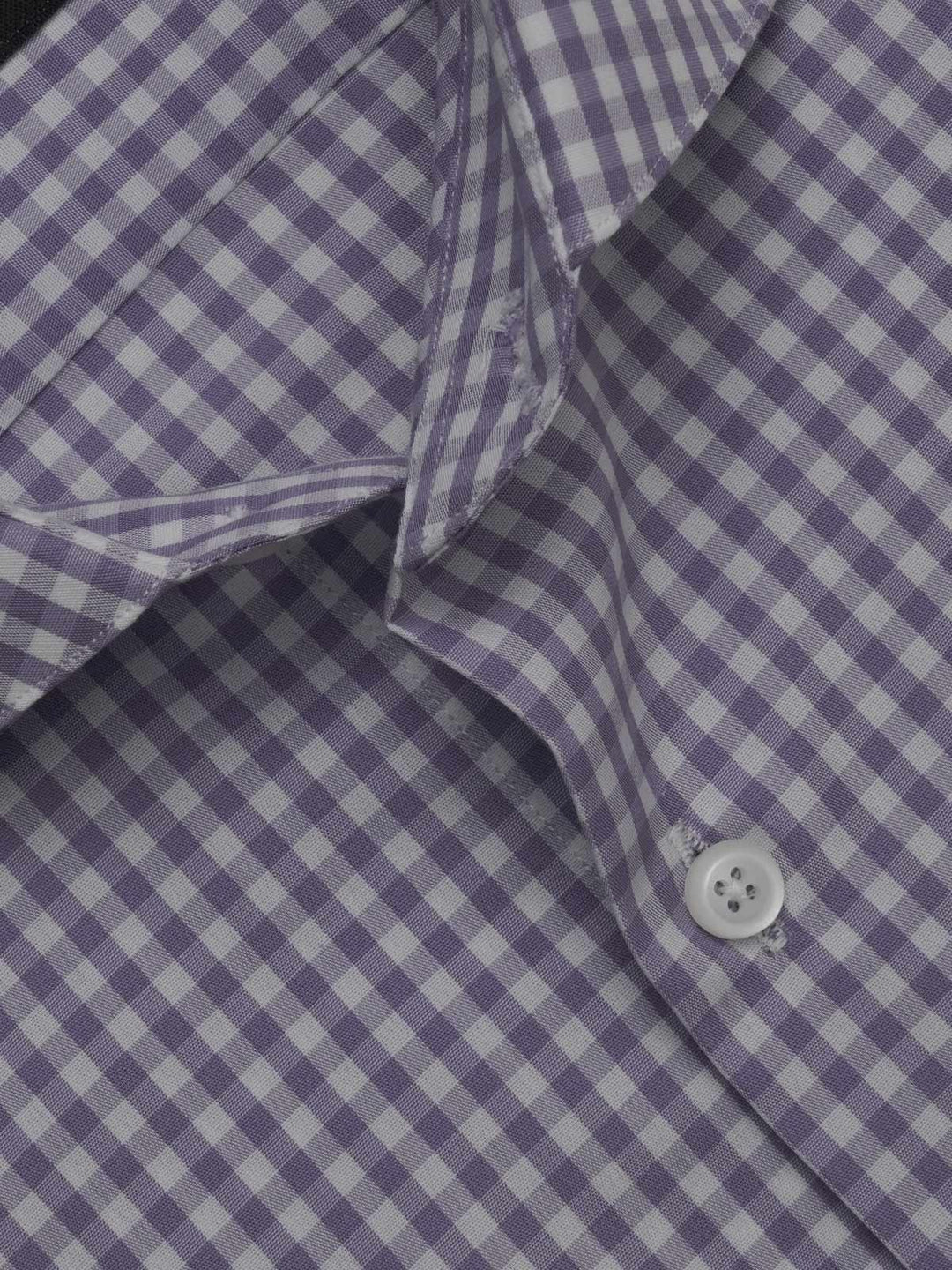 Purple & White Checkered, Elite Edition, Cutaway Collar Men’s Formal Shirt (FS-383)