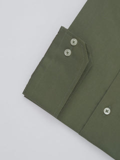 Olive Green Plain, Elite Edition, French Collar Men’s Formal Shirt (FS-396)