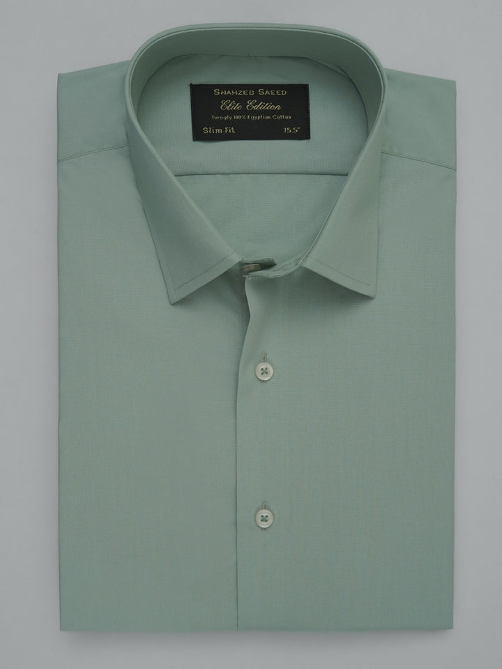 Pistachio Plain, Elite Edition, French Collar Men’s Formal Shirt (FS-397)