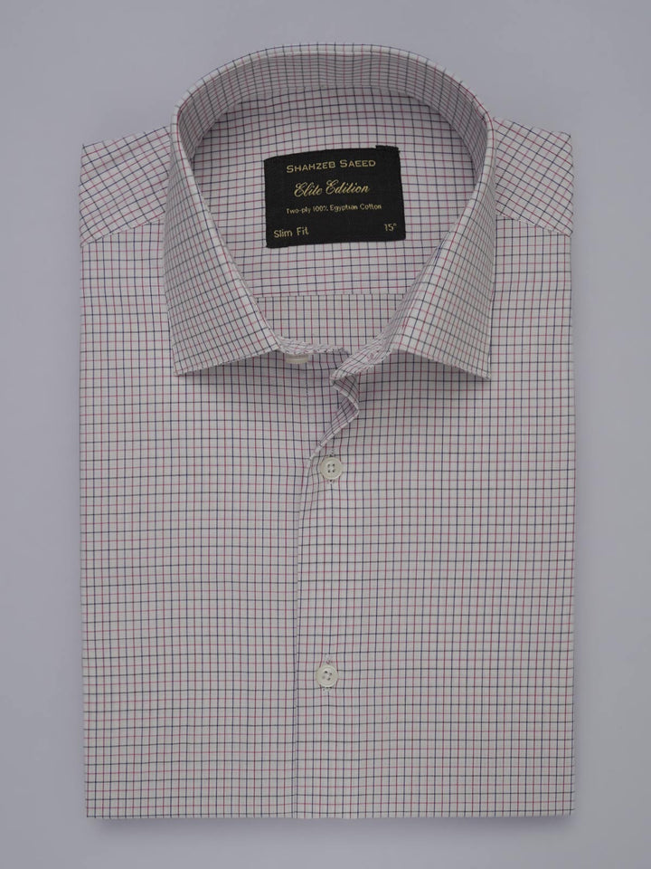 Multi Color Micro Checkered, Elite Edition, French Collar Men’s Formal Shirt (FS-436)