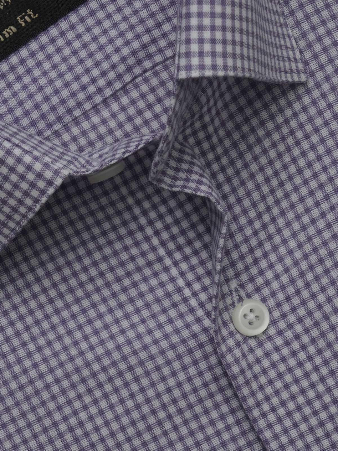 Purple Micro Checkered, Elite Edition, French Collar Men’s Formal Shirt (FS-437)