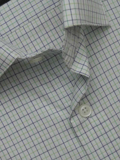 Multi Color Micro Checkered, Elite Edition, French Collar Men’s Formal Shirt (FS-441)