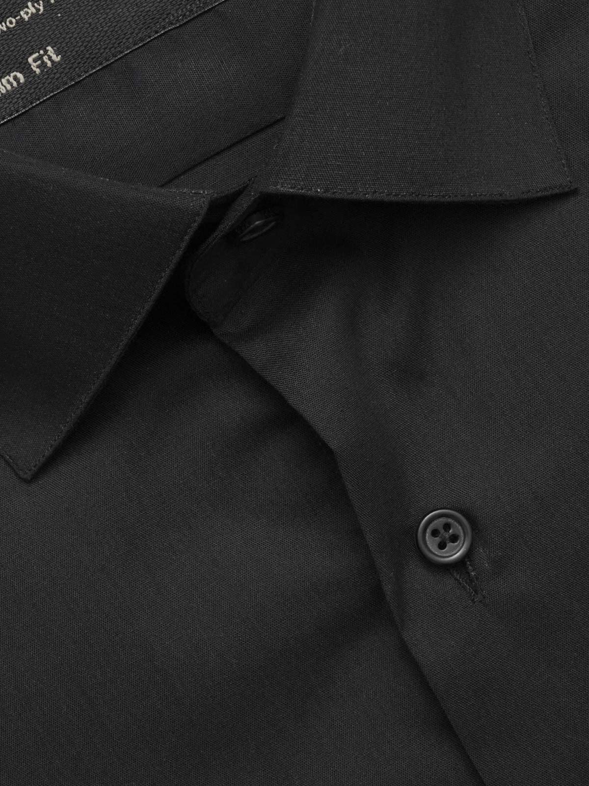 Black Plain, Elite Edition, French Collar Men’s Formal Shirt (FS-444)