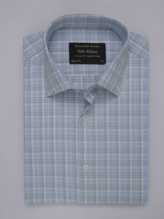 Multi Color Self Checkered, Elite Edition, French Collar Men’s Formal Shirt (FS-447)