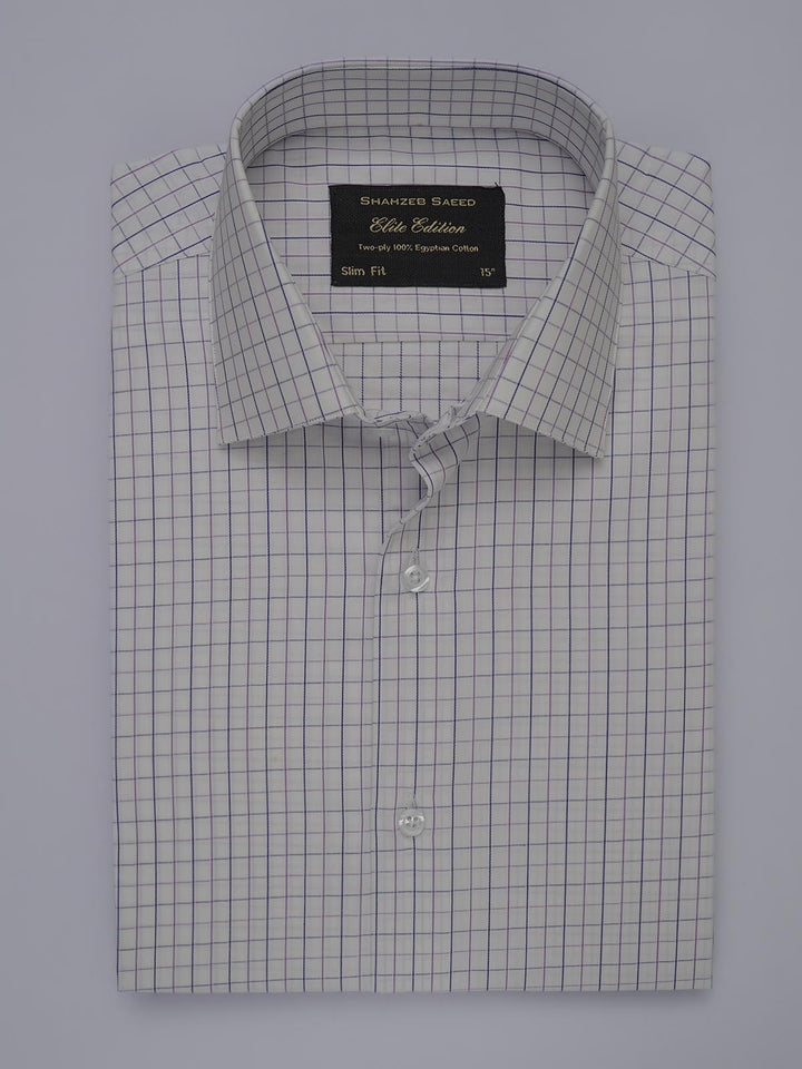 Multi Color Checkered, Elite Edition, French Collar Men’s Formal Shirt (FS-450)