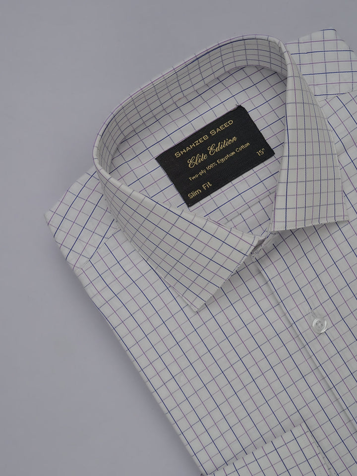 Multi Color Checkered, Elite Edition, French Collar Men’s Formal Shirt (FS-450)