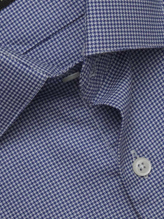 Dark Blue Self, Elite Edition, French Collar Men’s Formal Shirt (FS-455)