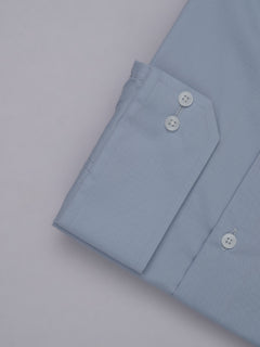 Light Blue Plain, Elite Edition, French Collar Men’s Designer Formal Shirt (FS-467)