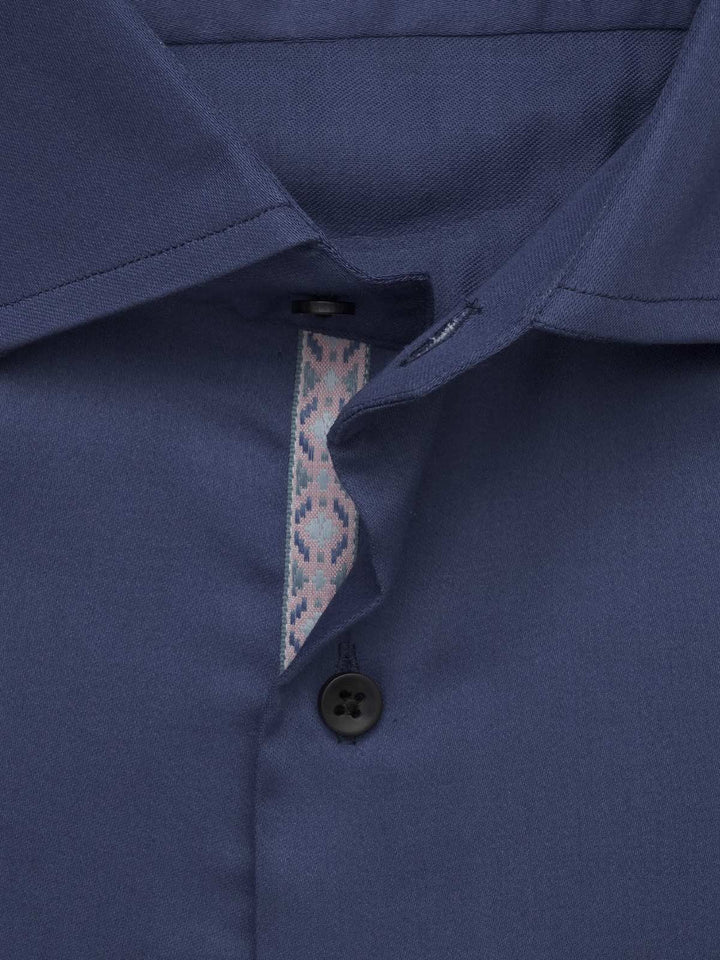 Royal Blue Plain, Elite Edition, French Collar Men’s Designer Formal Shirt (FS-473)